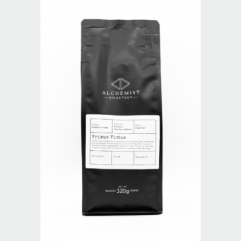 Primus Victus - Espresso Blend - Alchemist Roastery, medium dark roast, signature, with milk